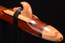 Leopardwood Native American Flute, Minor, Low D-3, #G41F